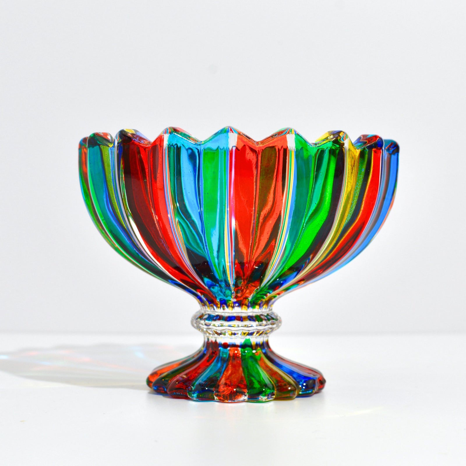 Parade Italian Crystal Small Pedestal Bowl, Made in Italy - My Italian Decor