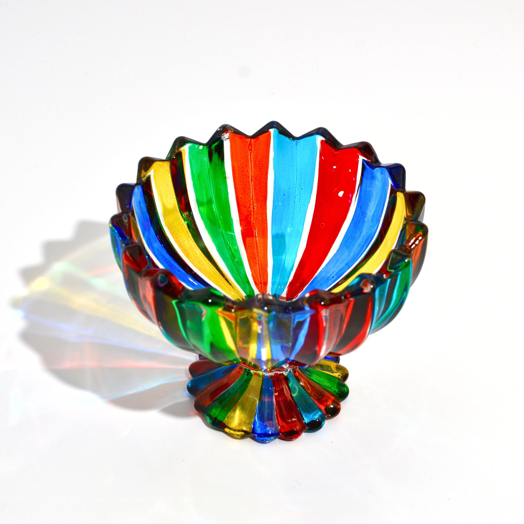 Parade Italian Crystal Small Pedestal Bowl, Made in Italy - My Italian Decor