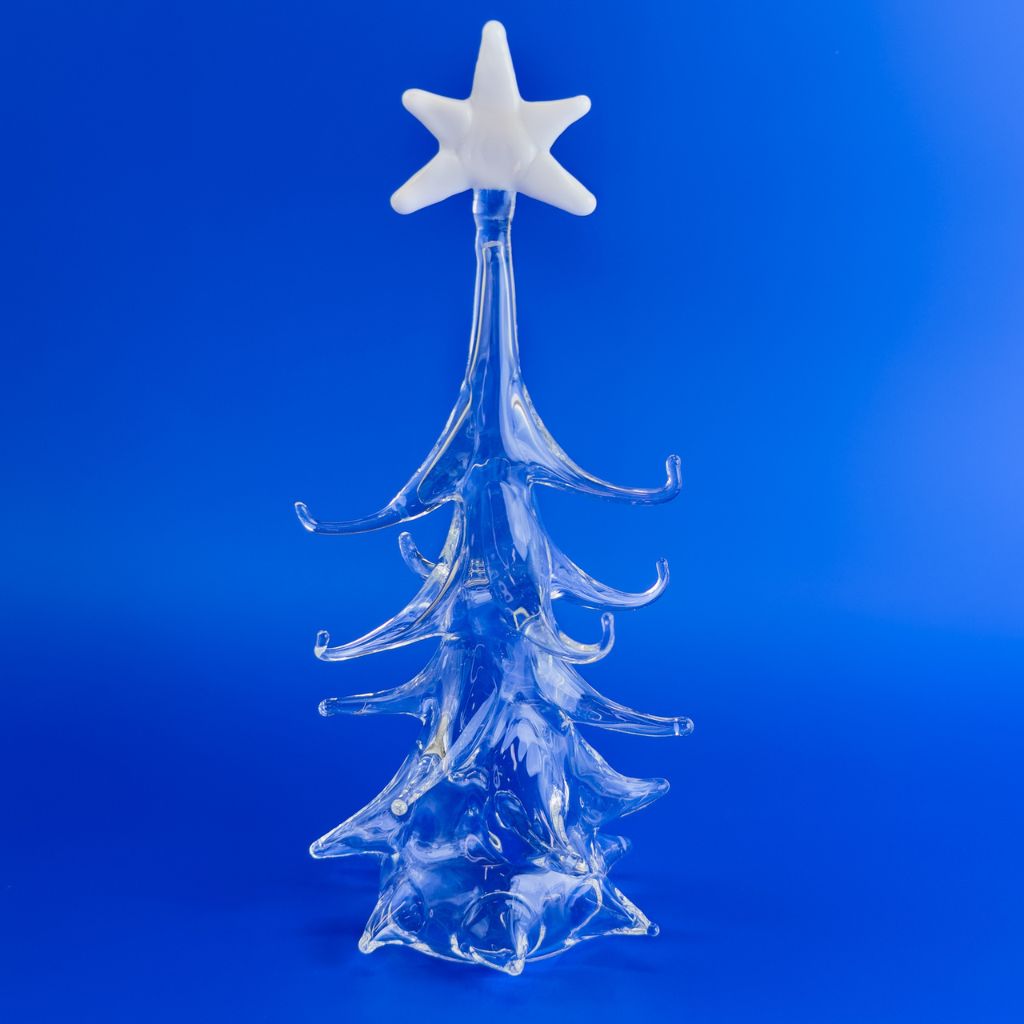 Blown Glass Christmas Tree with Ornaments, Made in Italy - My Italian Decor