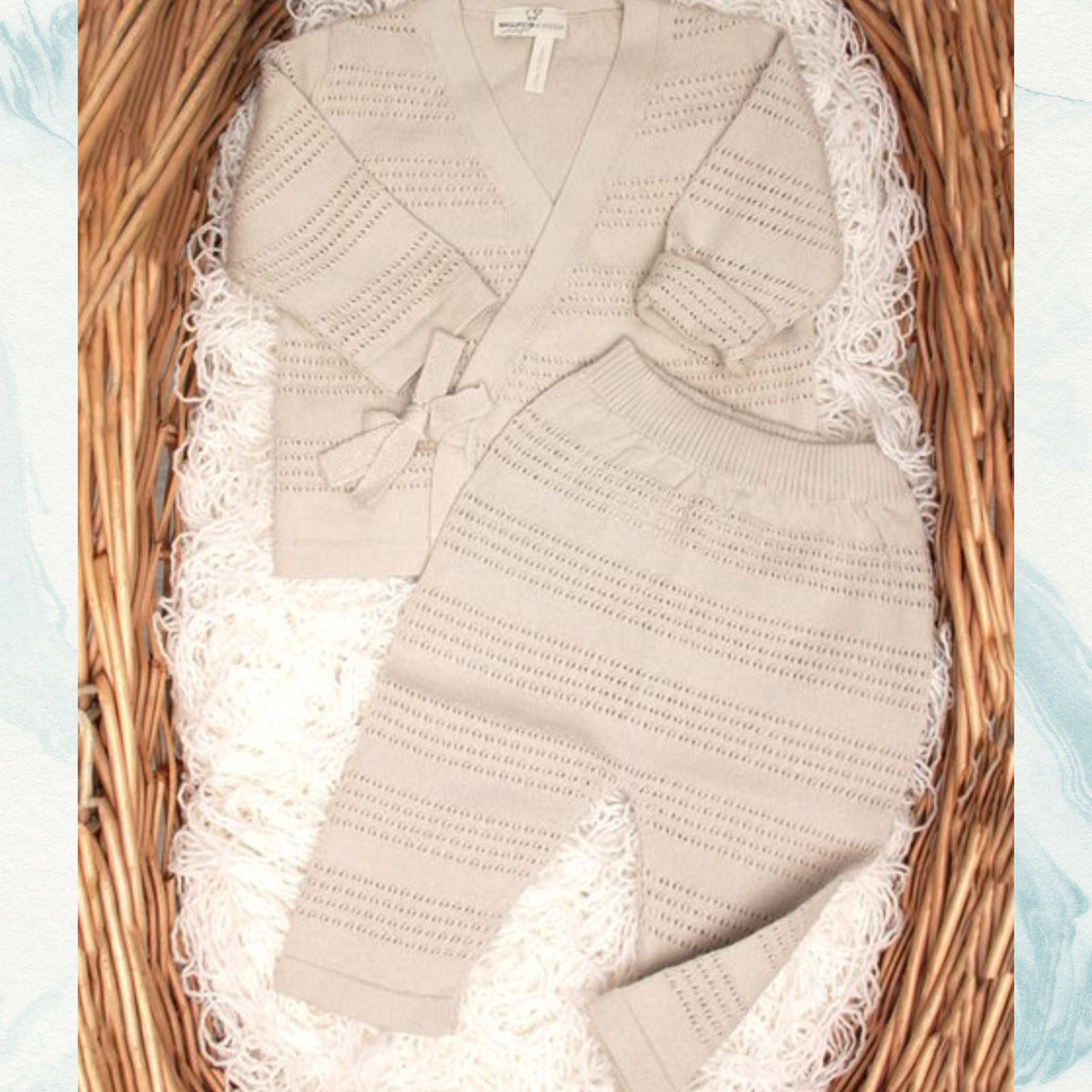2 pc Baby Top &amp; Pants Set - 100% Organic Cotton - Made in Italy - My Italian Decor