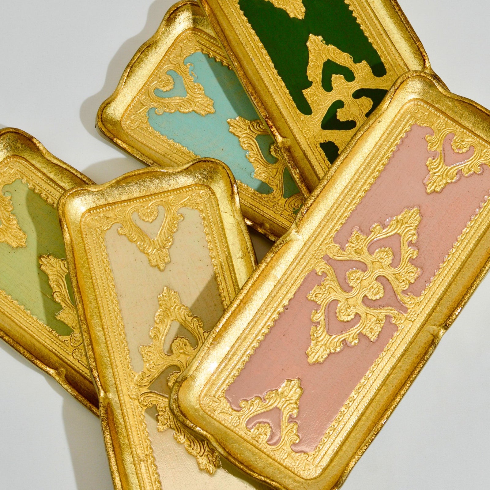 Florentine Carved Gilded Wood Narrow Tray, Made in Italy - My Italian Decor