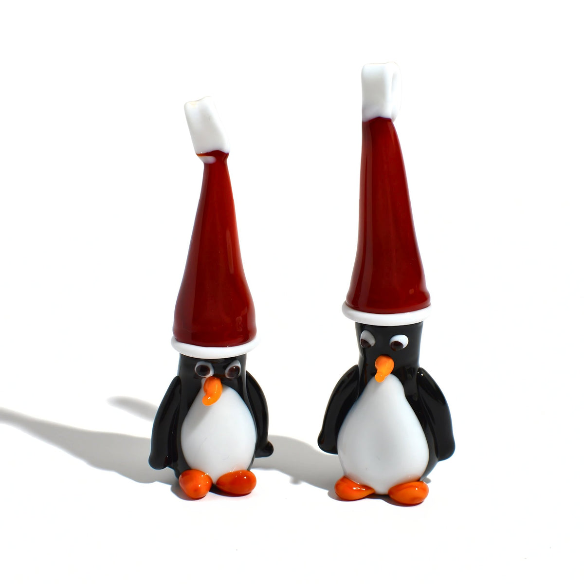 Murano Glass Penguin Figurine/Ornament Set of 2