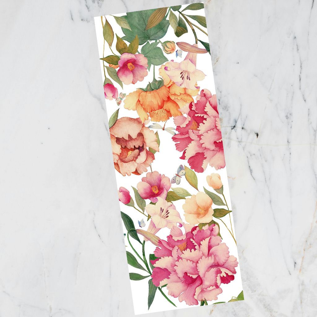 Peony Linen Table Runner, 19.5" x 59", Made in Italy - My Italian Decor