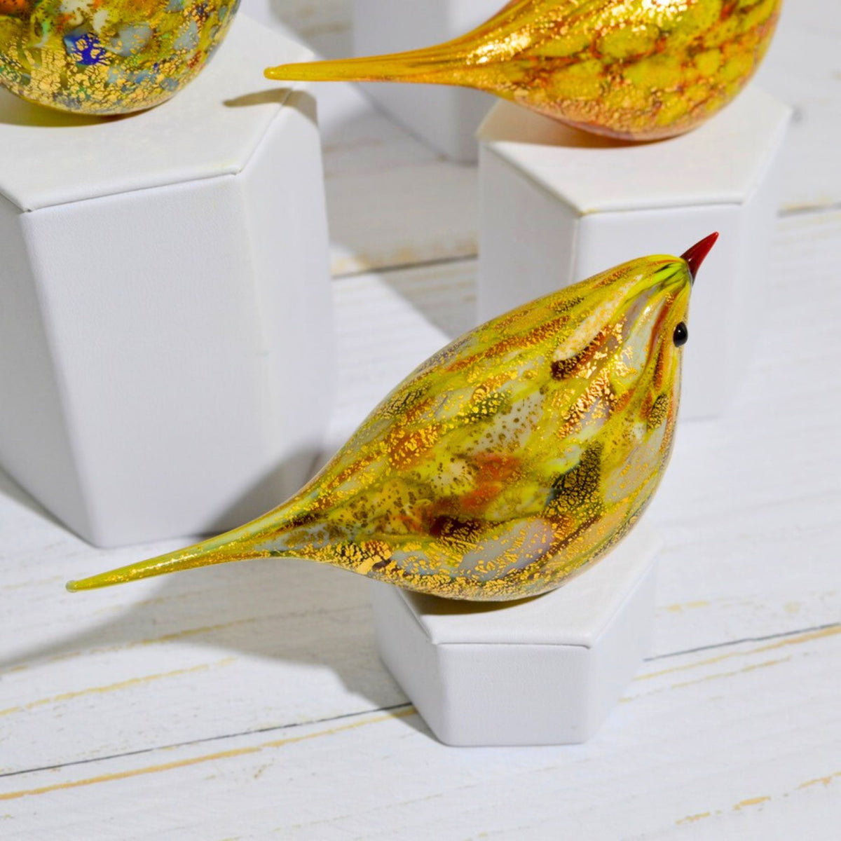 Murano Glass Hand Blown Italian Chirpie Bird - Pietro