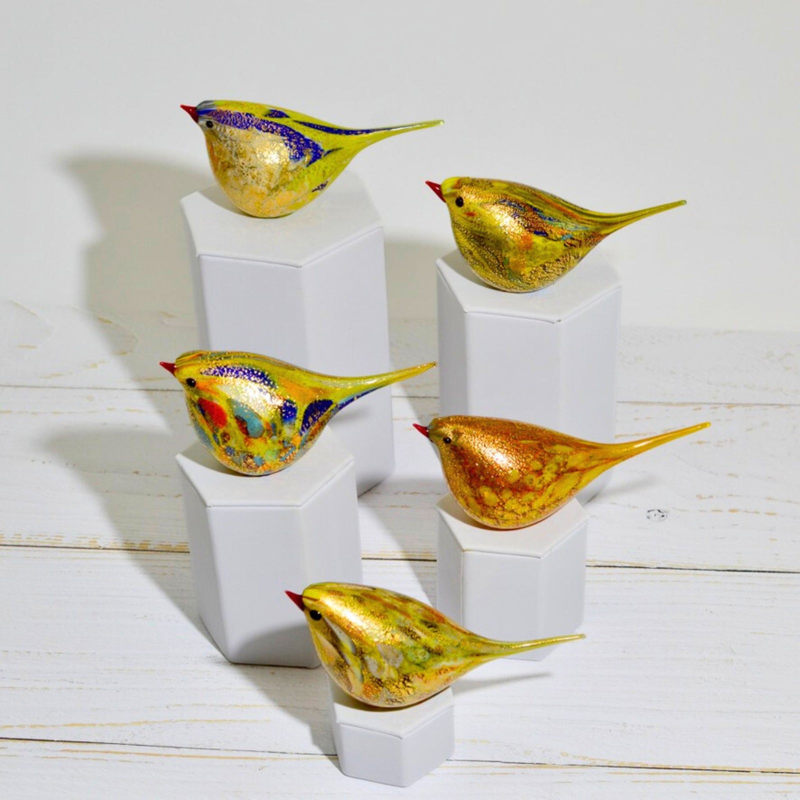 Murano Glass Hand Blown Italian Chirpie Bird - Pietro - My Italian Decor