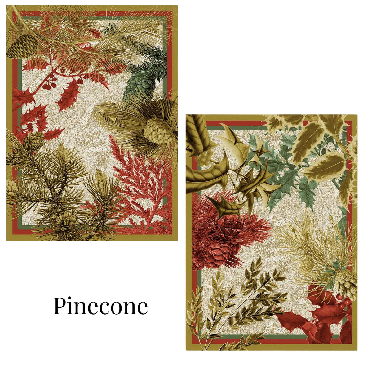 Winter Holiday Kitchen Towel, 100% Linen, Made in Italy - My Italian Decor