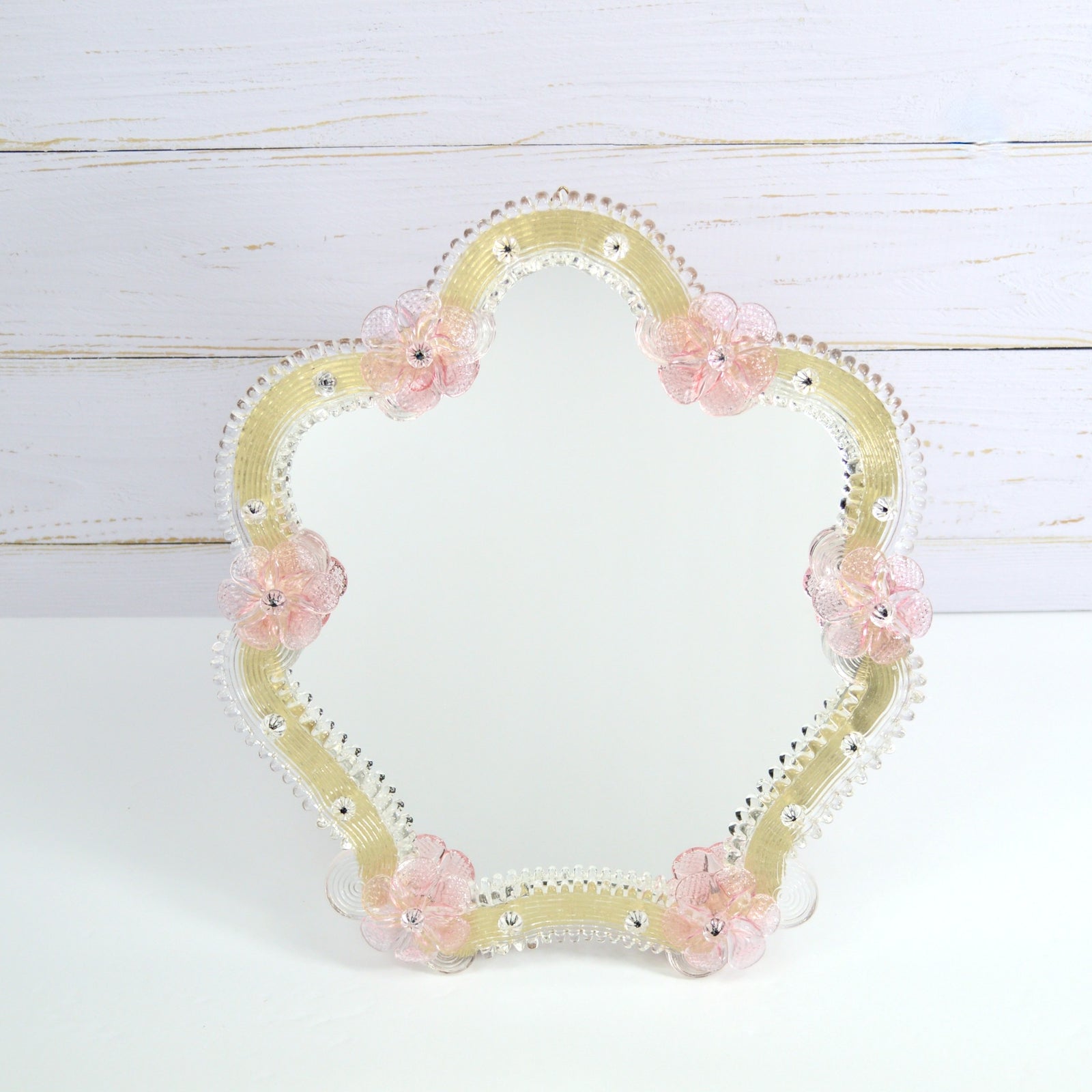 Murano Glass Duchess Standing Vanity Mirror, Made in Italy - My Italian Decor