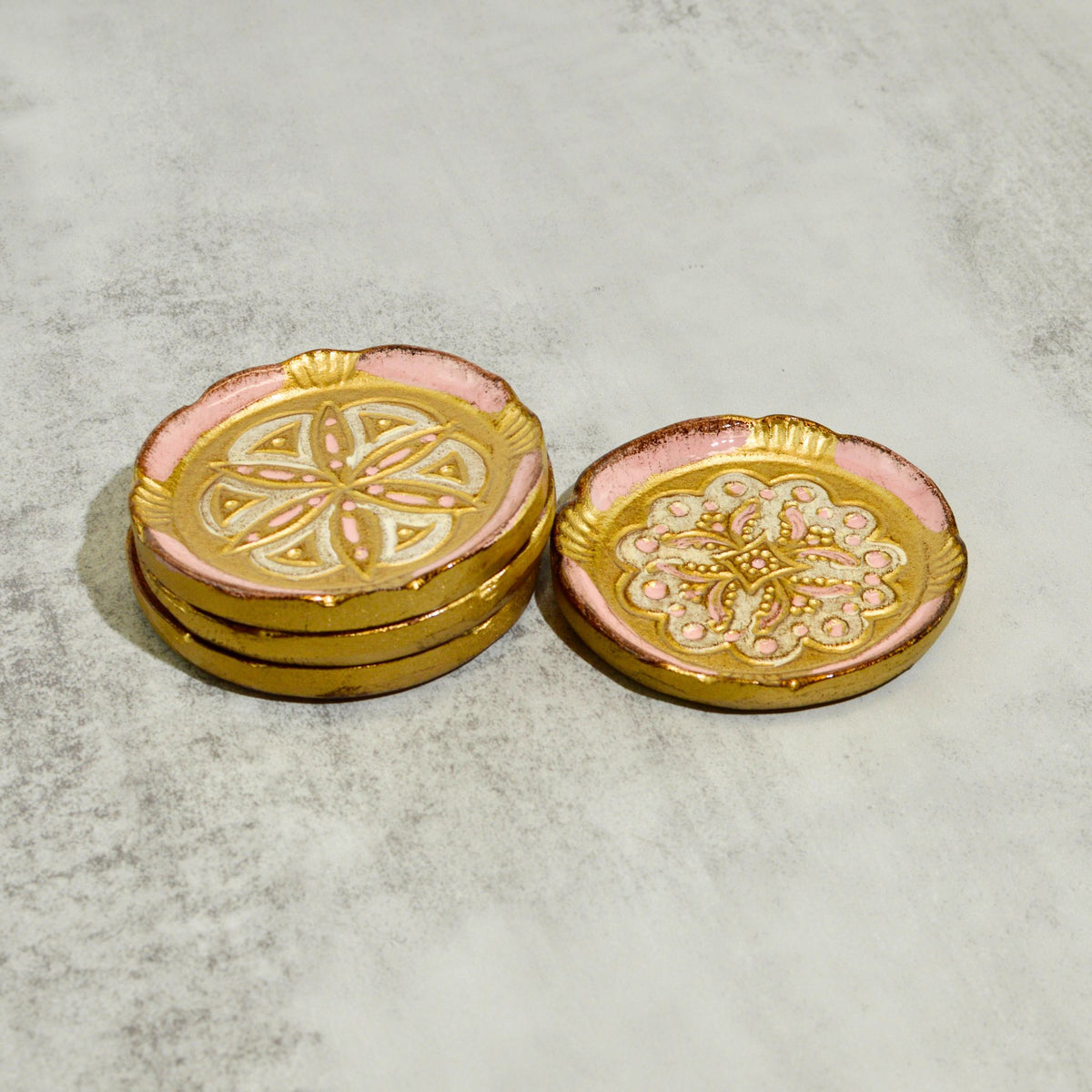 Florentine Wood Coasters Sets