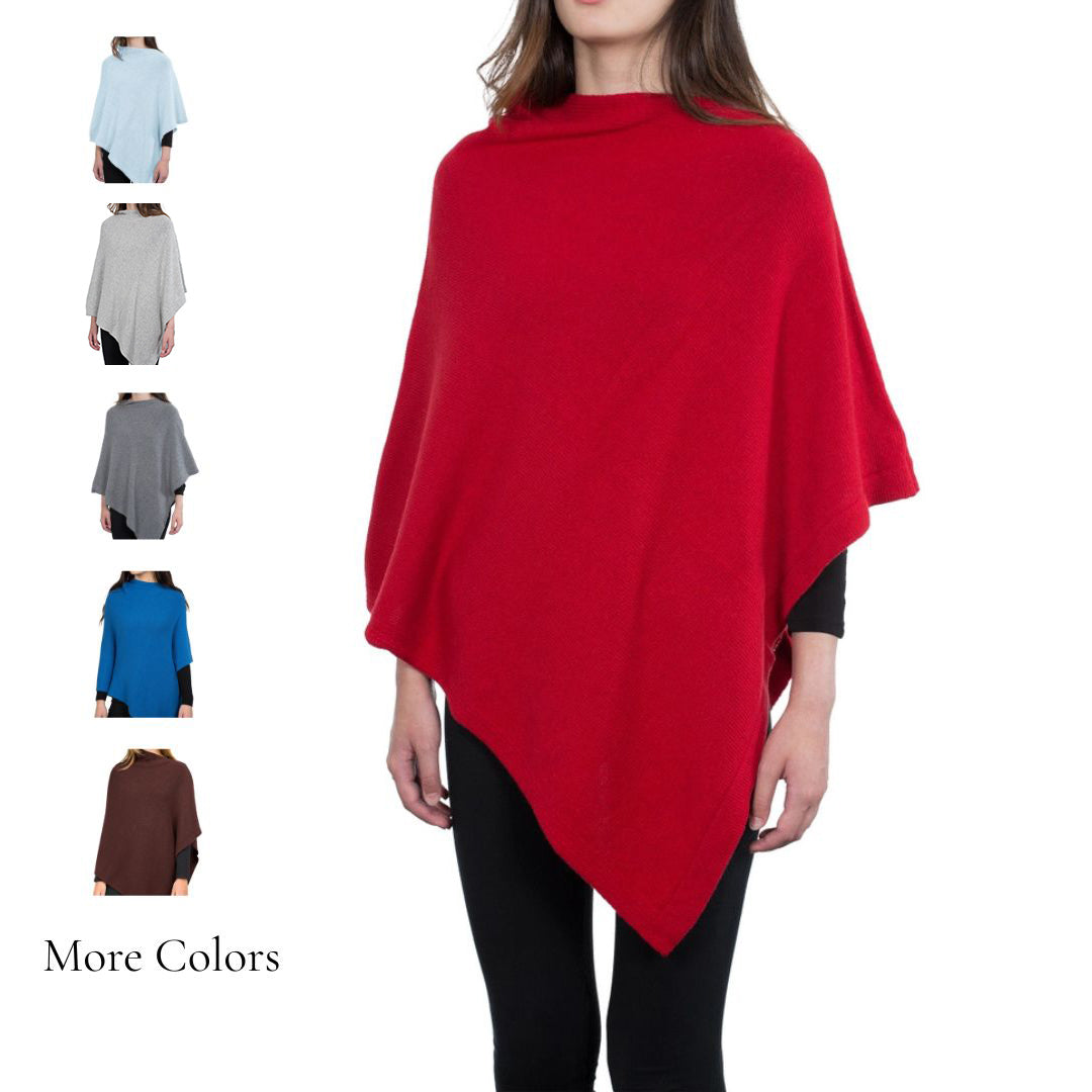Cashmere Blend Poncho / Topper, Made in Italy - My Italian Decor