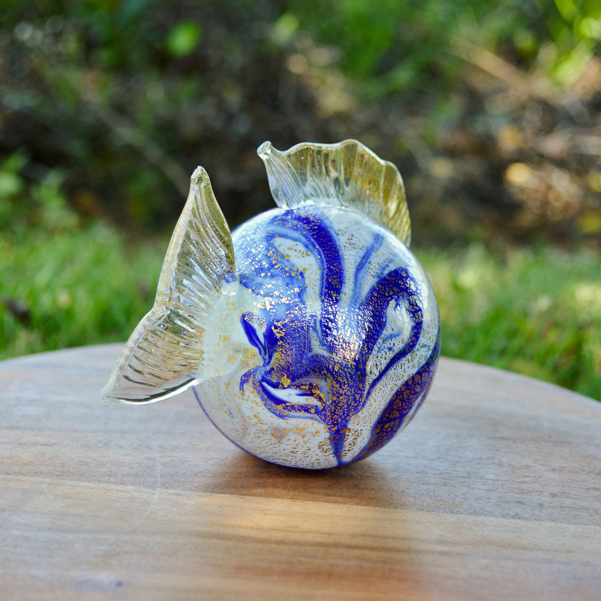 Murano Glass Puffer Fish, Decorative Figurine, Made in Italy - My Italian Decor