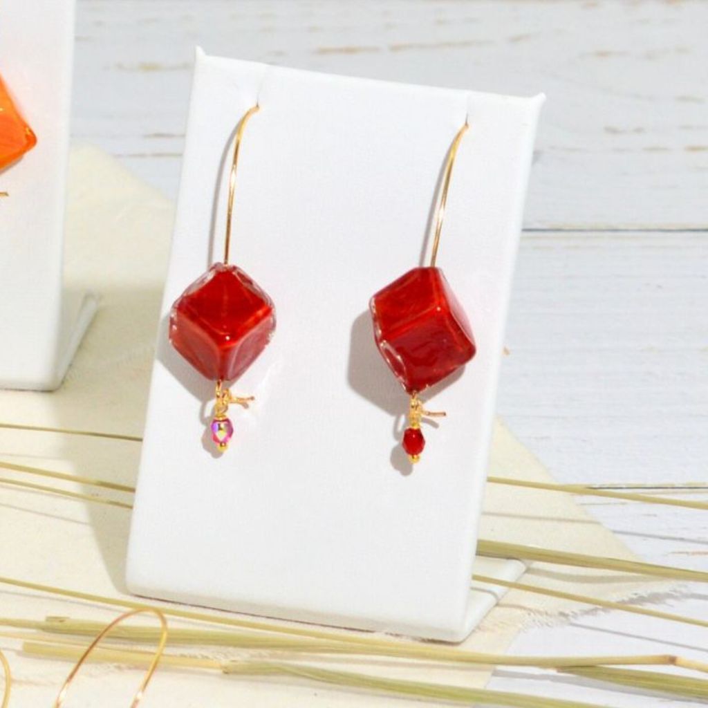 Murano Glass Dolce Earrings, Handcrafted in Italy