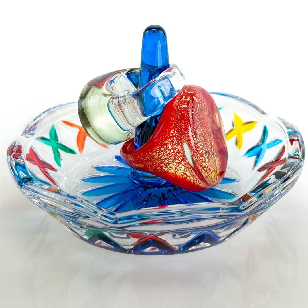 Crystal Ring Holder - Blue, Orange, or Green - Made in Italy - My Italian Decor