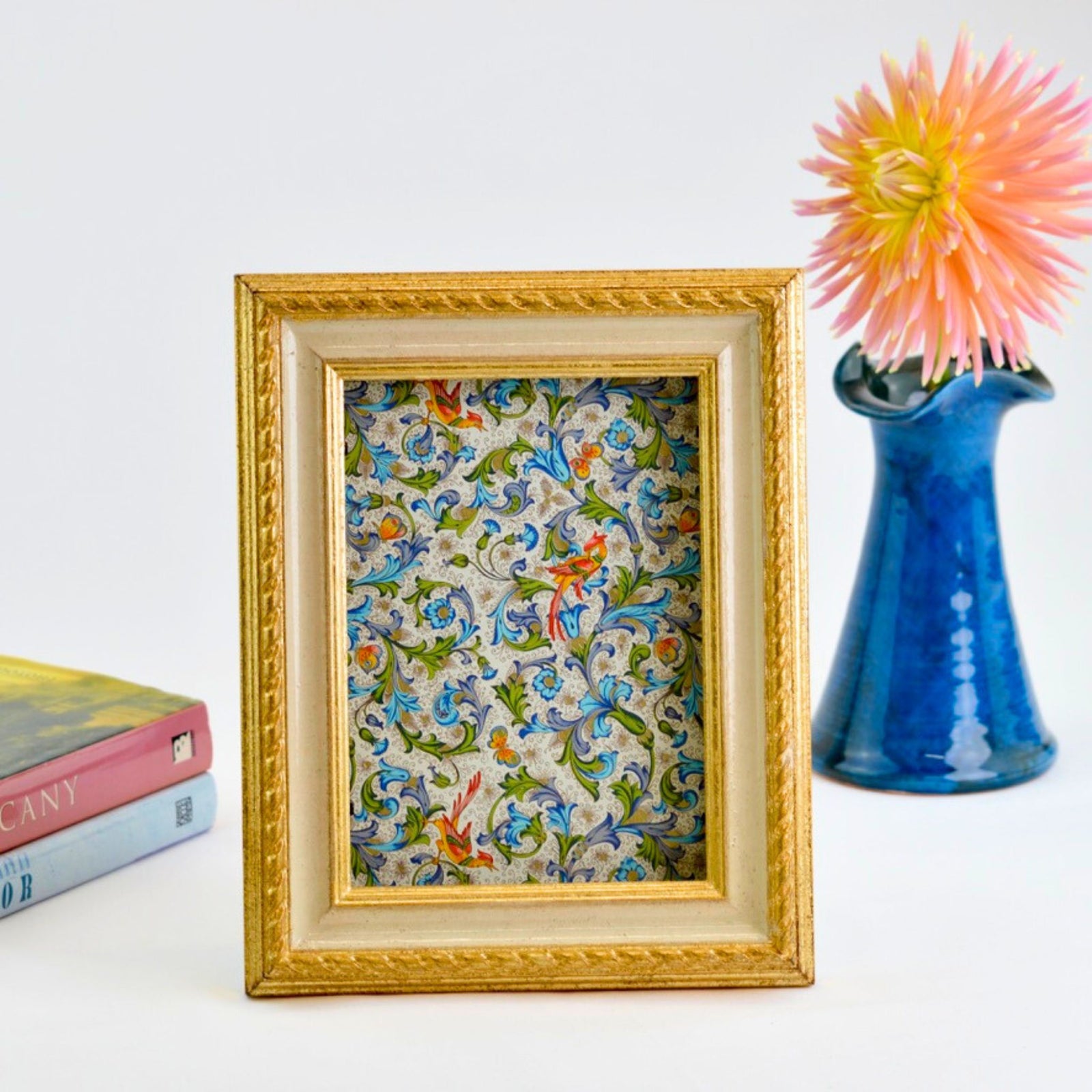 Italian Florentine Carved Wood Cable Photo Frame, 8x10, 5x7, 4x6 - Made in Italy - My Italian Decor