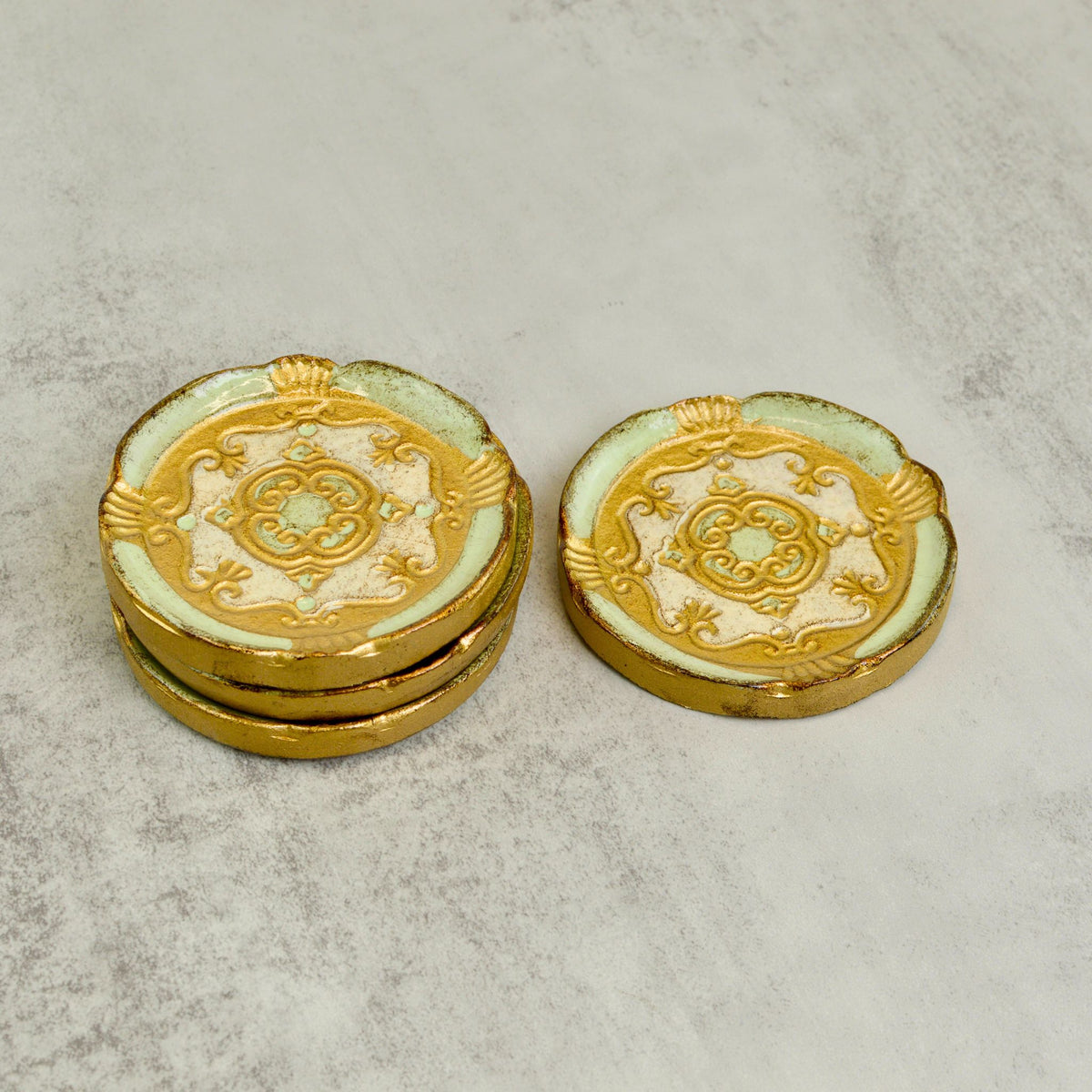 Florentine Wood Coasters Sets