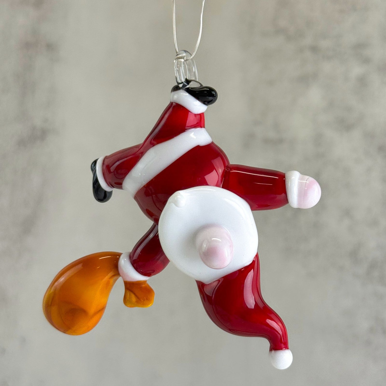 Murano Glass Santa Hanging Ornament, Made in Italy - My Italian Decor
