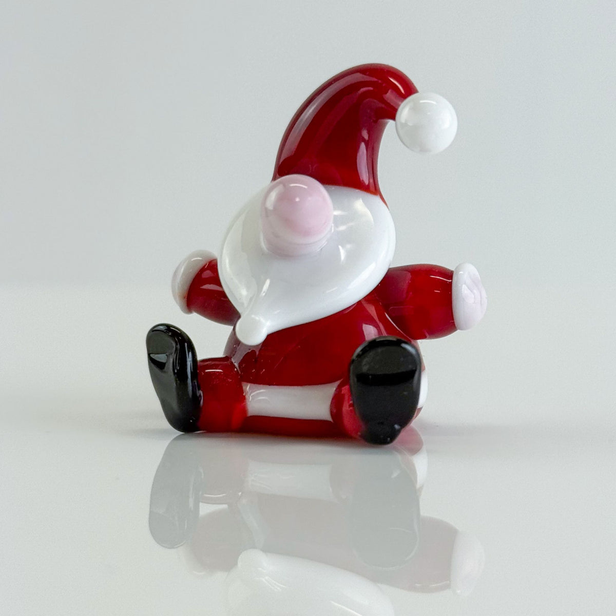 Murano Glass Santa Figurines, Made in Italy