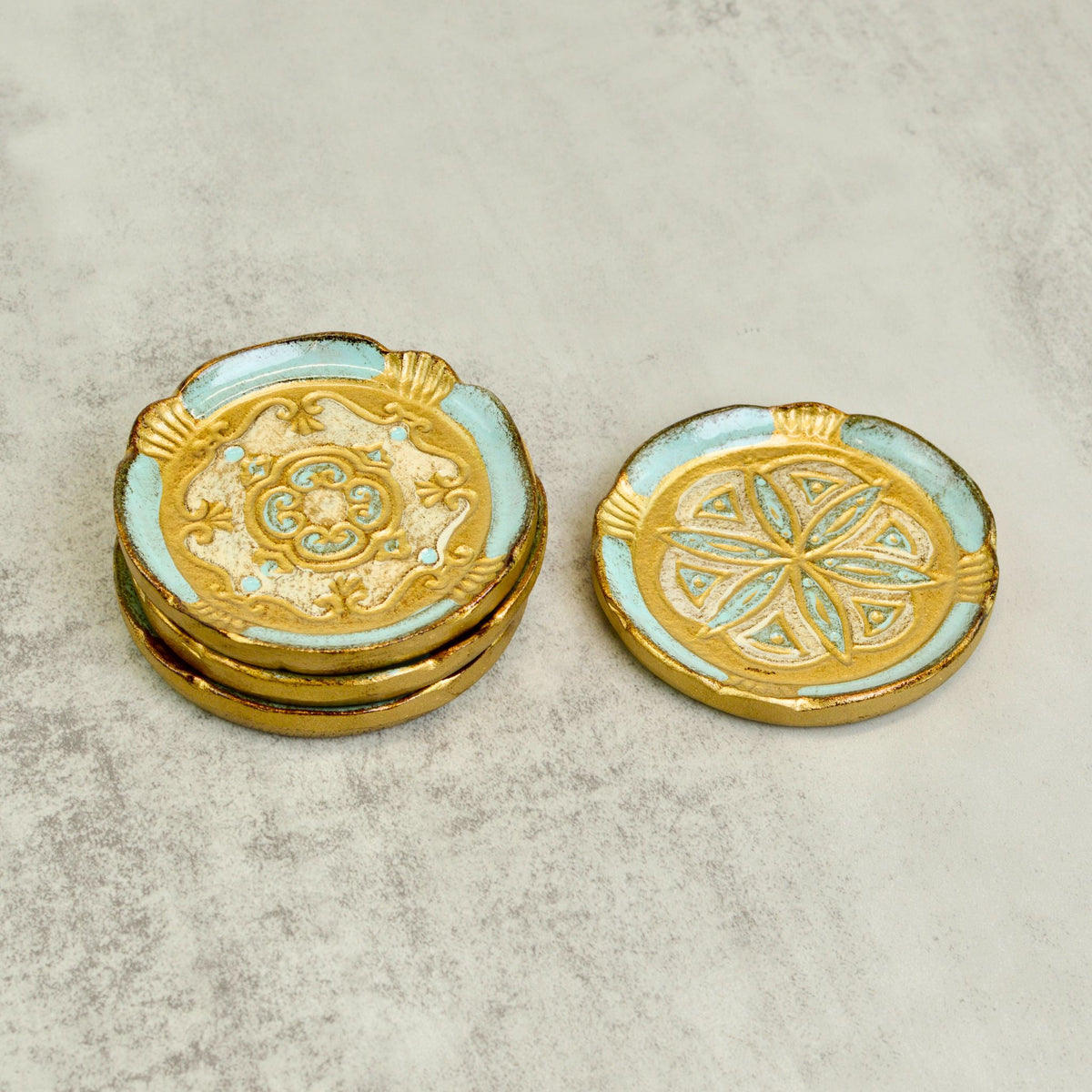 Florentine Wood Coasters Sets