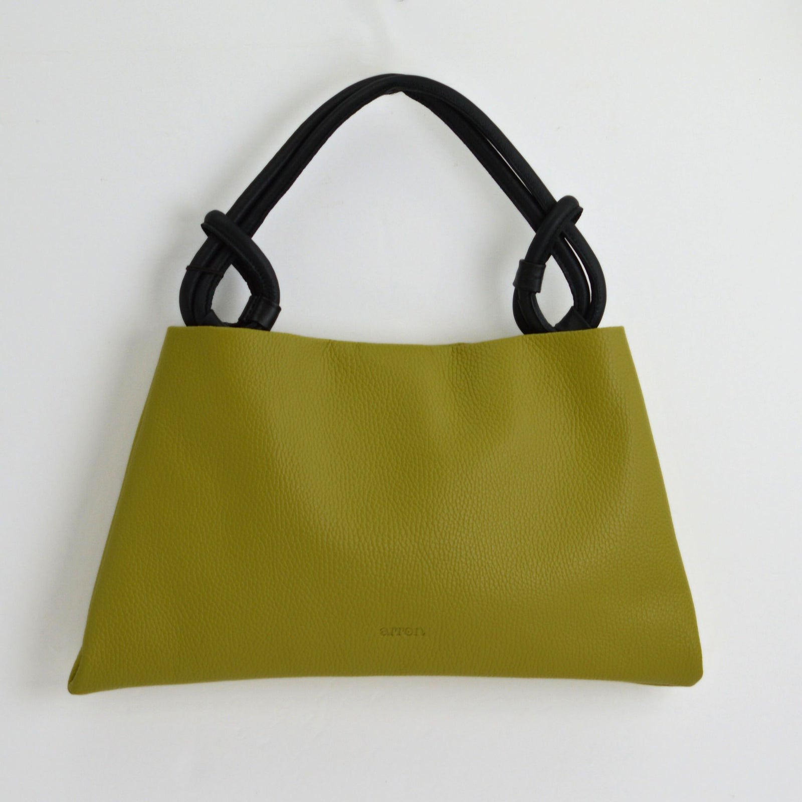 Small teal Poppy Hobo Bag by MyItalianDecor, crafted from Italian leather, featuring a stylish and compact handbag design.