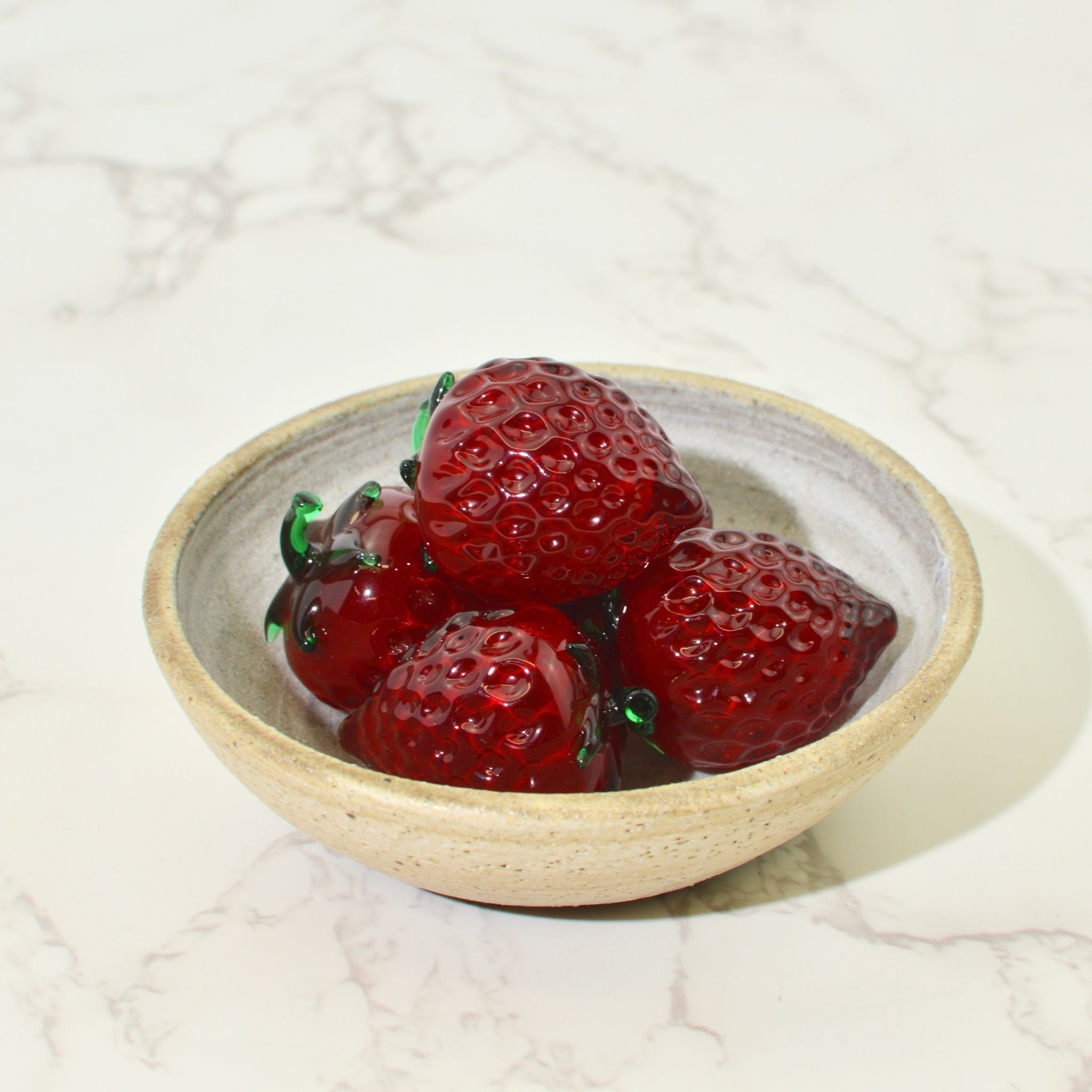 murano strawberry seeds Murano Glass Berries, Strawberries, Set of 3