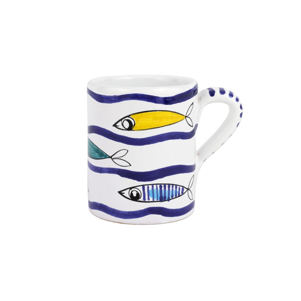 Pasce Pazzo Multicolor Swimming Fish Mug