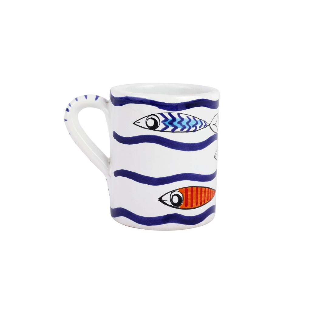 Pasce Pazzo Multicolor Swimming Fish Mug