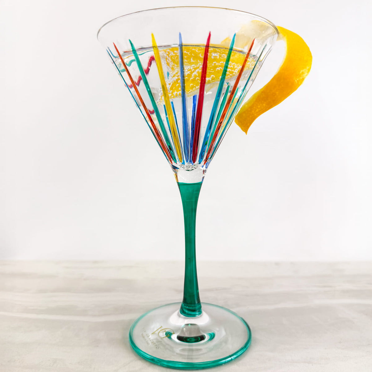 Timeless Martini Glasses, Set of 2, Made in Italy - My Italian Decor