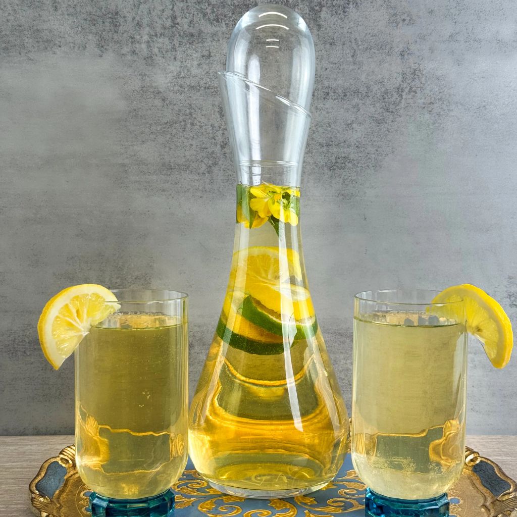 Clear Decanter with stopper- Torre - Made in Italy