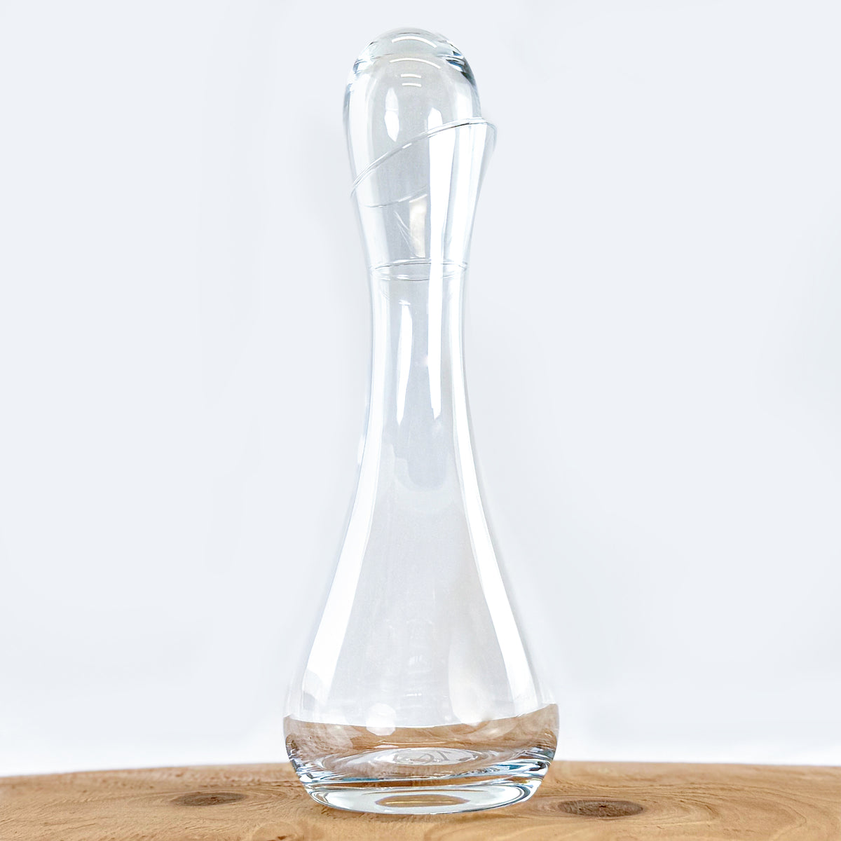 Clear Decanter with stopper- Torre - Made in Italy