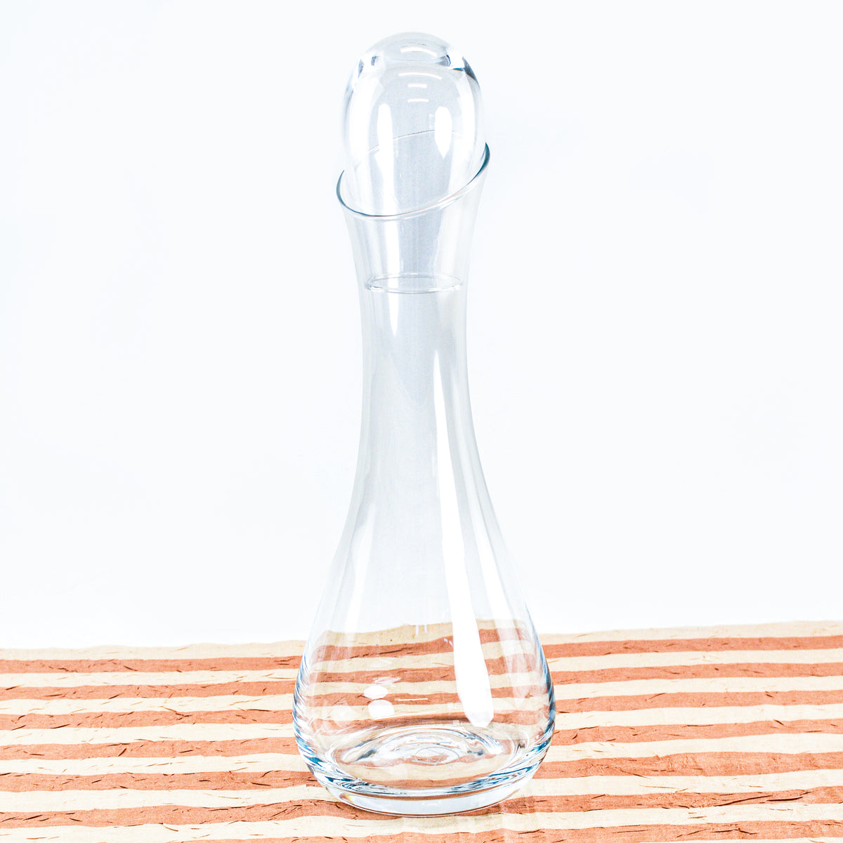Clear Decanter with stopper- Torre - Made in Italy