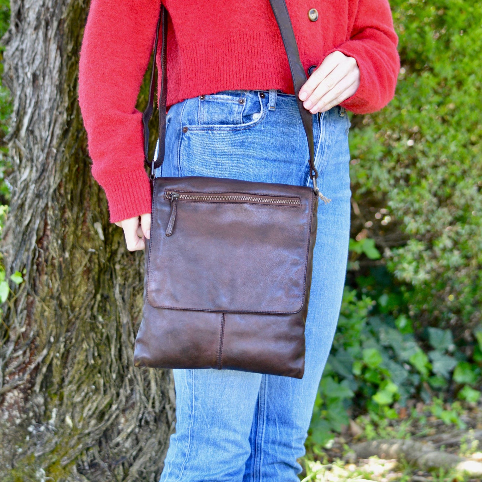 Tricase Italian Leather Crossbody, Men's Bag, Made in Italy - My Italian Decor