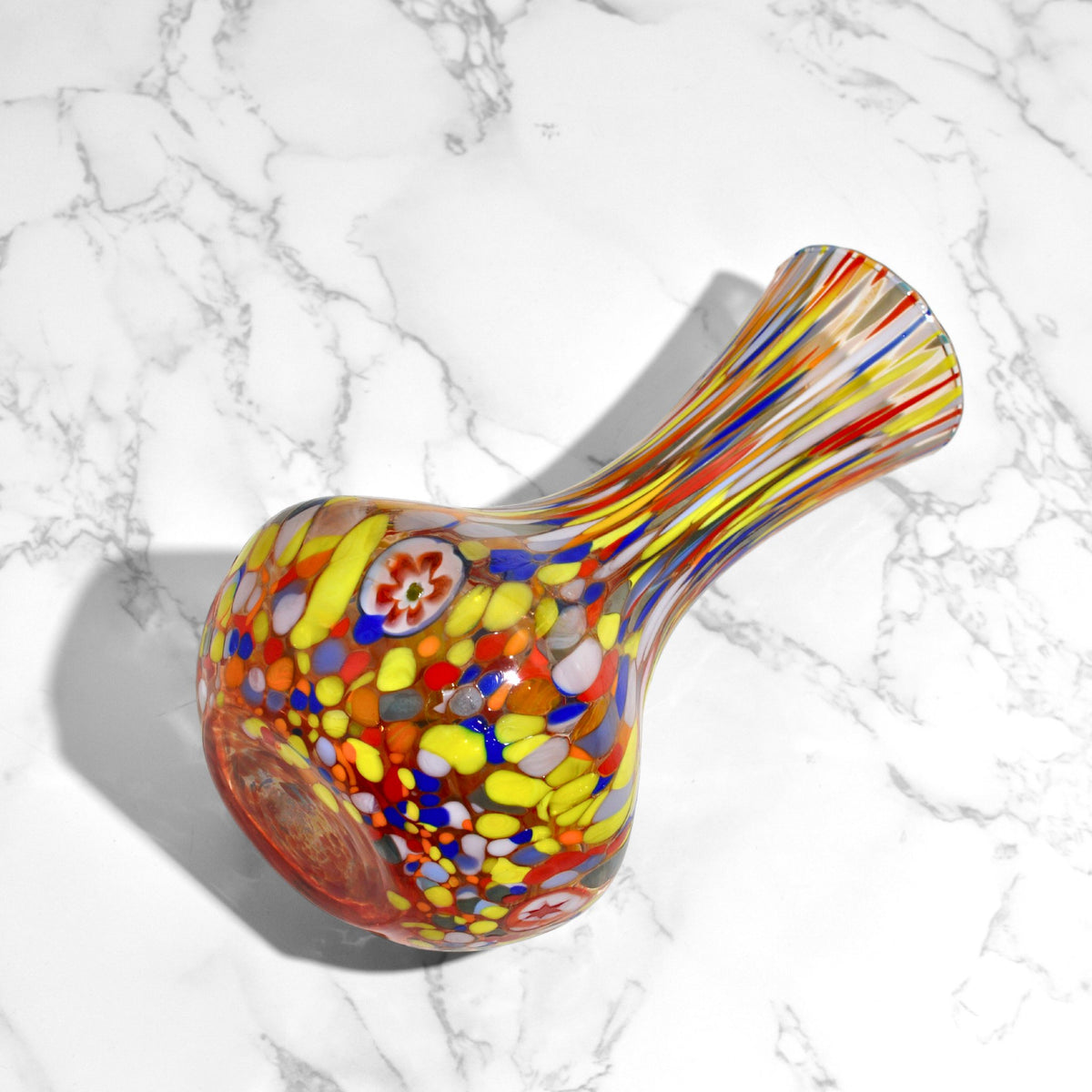 Murano Glass Tulip Vase, Made in Italy