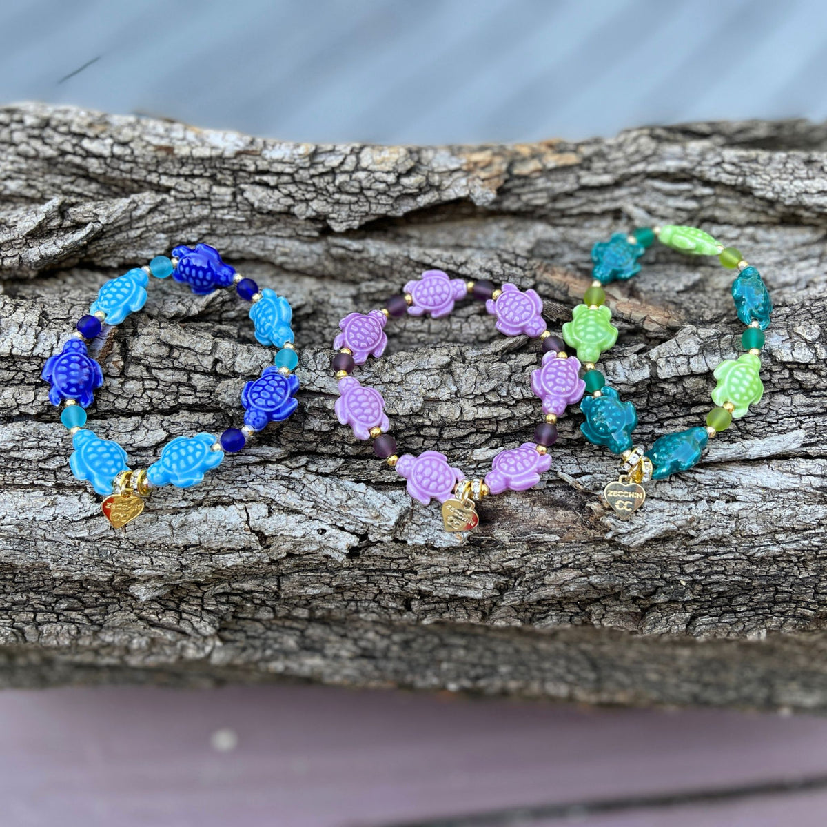 Ceramic Statement Turtle Bracelet, Made in Murano, Italy