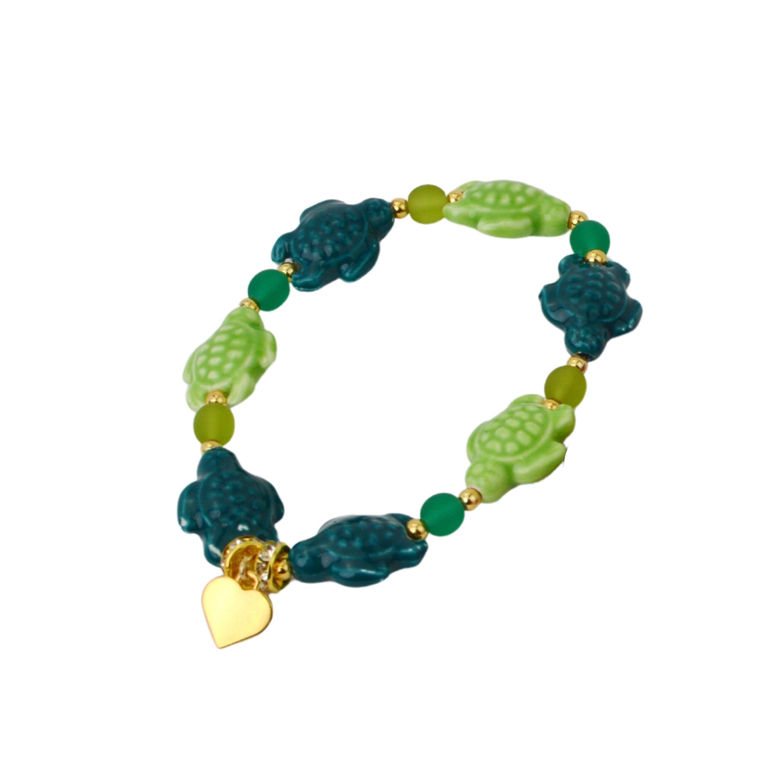 Ceramic Turtle Bracelet made in Murano, Italy, featuring a handcrafted turtle design on a sandy-colored bracelet from MyItalianDecor.