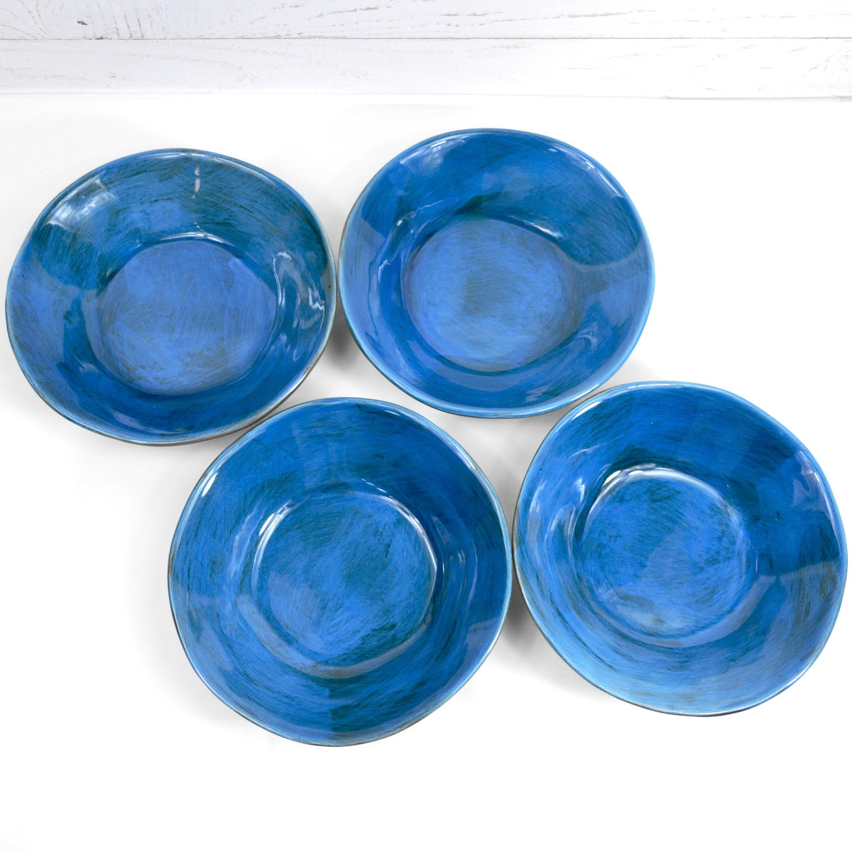 Tuscan Ceramic Pasta Bowl, Cobalt Blue, Made in Italy - My Italian Decor