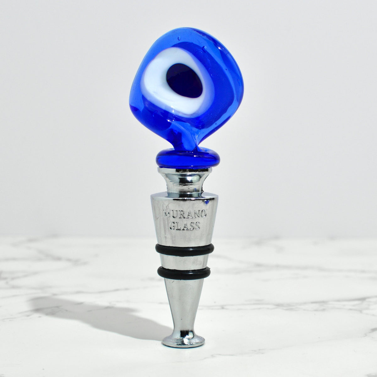 Murano Glass Twist Wine Stopper, Made in Italy