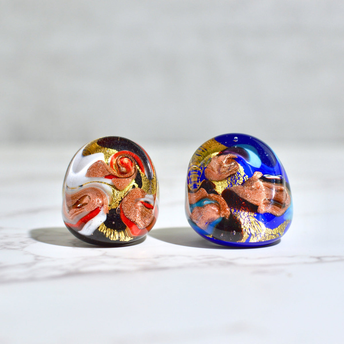 Venice Glass Statement Rings, Handcrafted In Italy - My Italian Decor