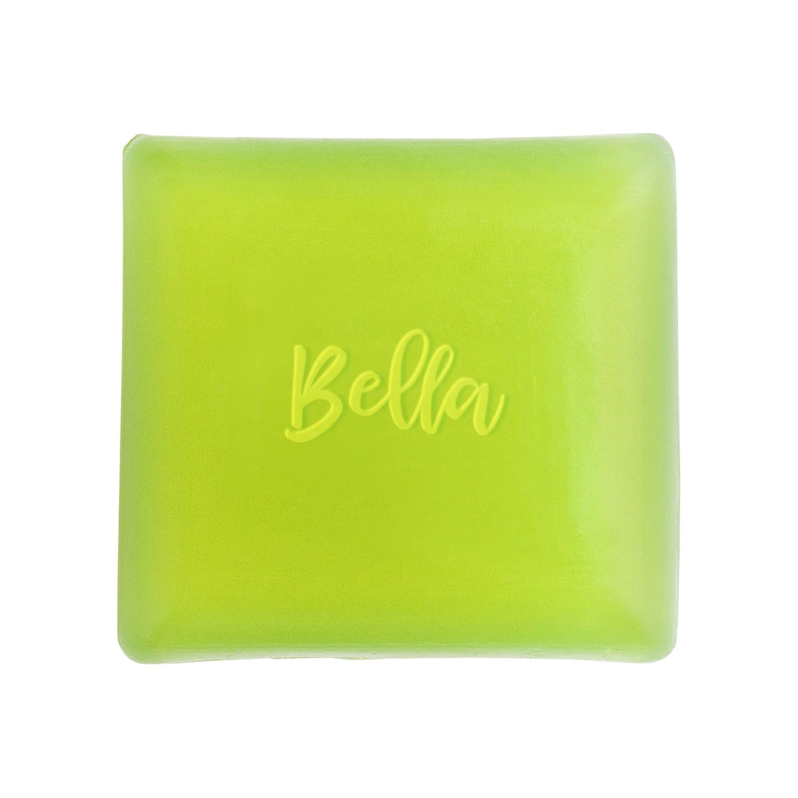 MyItalianDecor Via Mercato Bella glycerine soap bar in white cyclamen, berries, and vanilla scent, showcasing a smooth, elegant soap bar.