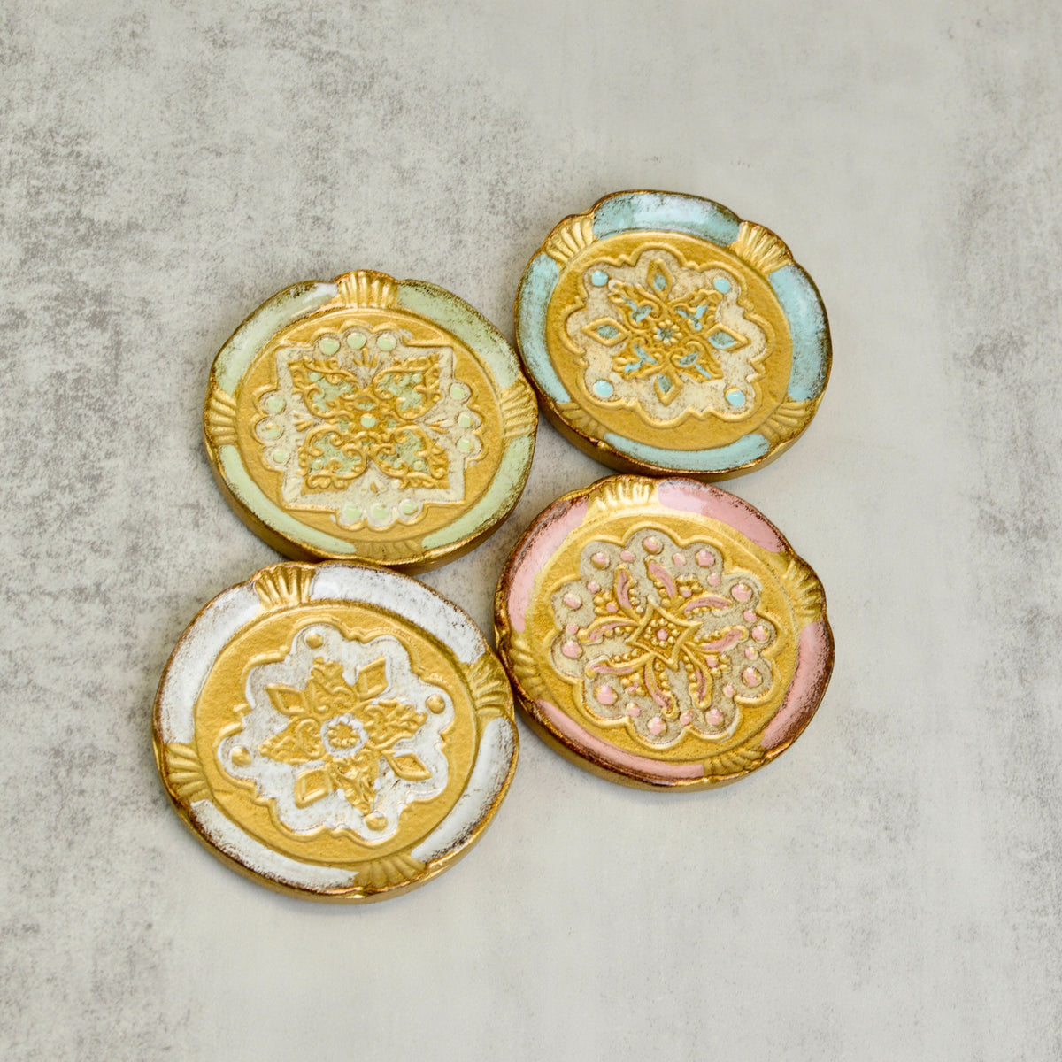 Florentine Wood Coasters Sets