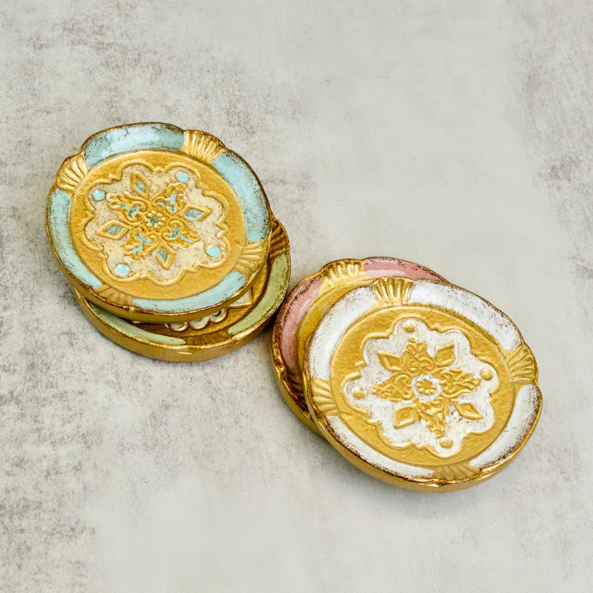 Florentine Wood Coasters Sets
