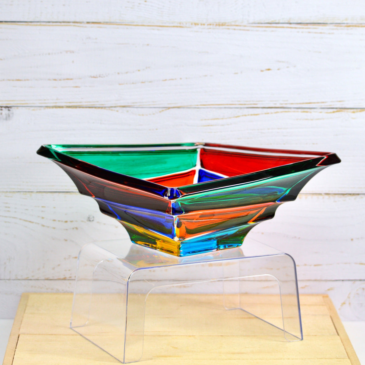 Vela Italian Crystal Centerpiece Bowl, Made in Italy - My Italian Decor