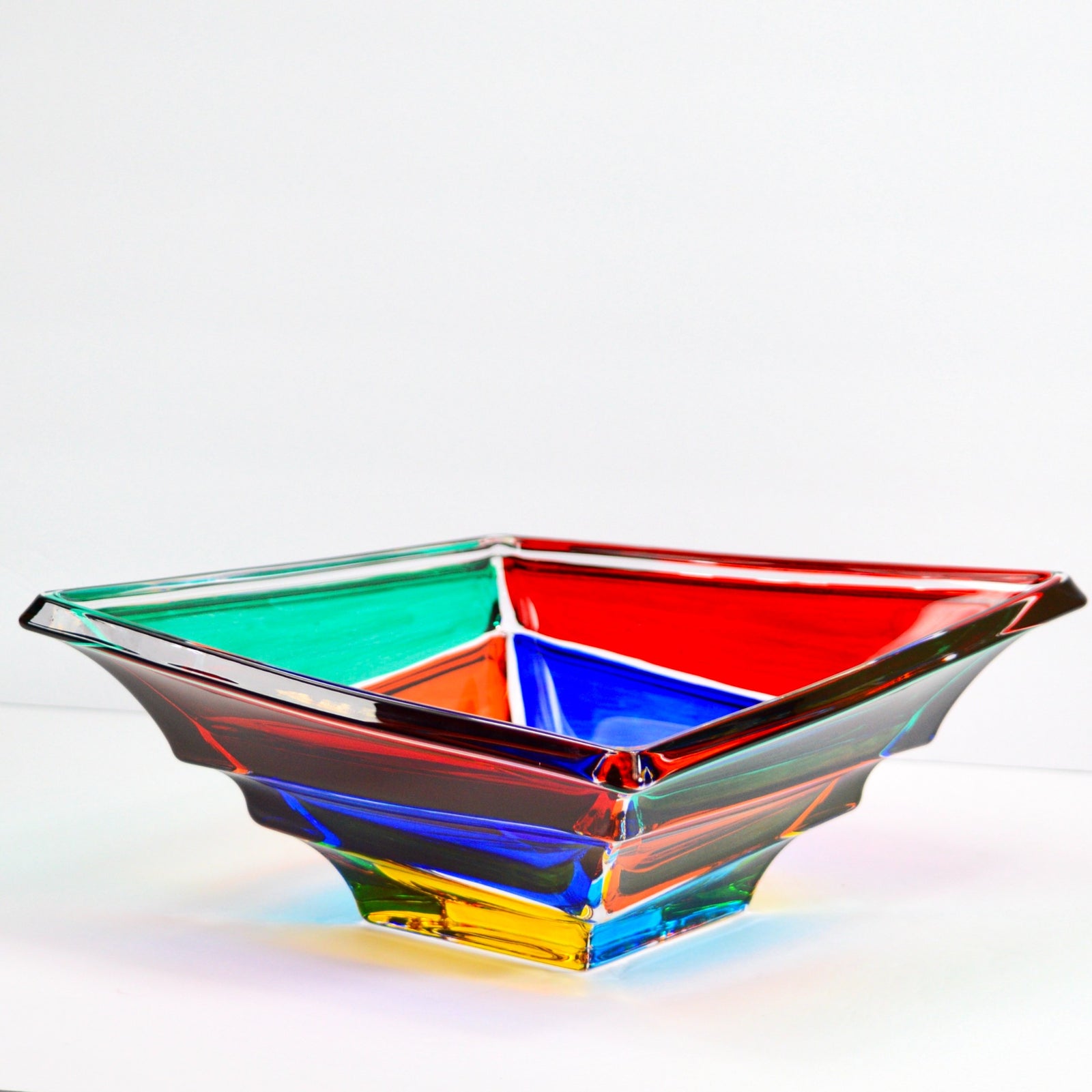 Vela Italian Crystal Centerpiece Bowl, Made in Italy - My Italian Decor