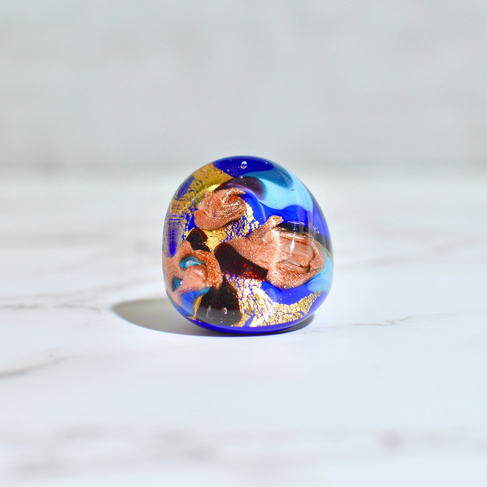 Colorful Venice Glass statement rings by MyItalianDecor, handcrafted in Italy, displayed in a variety of vibrant hues.