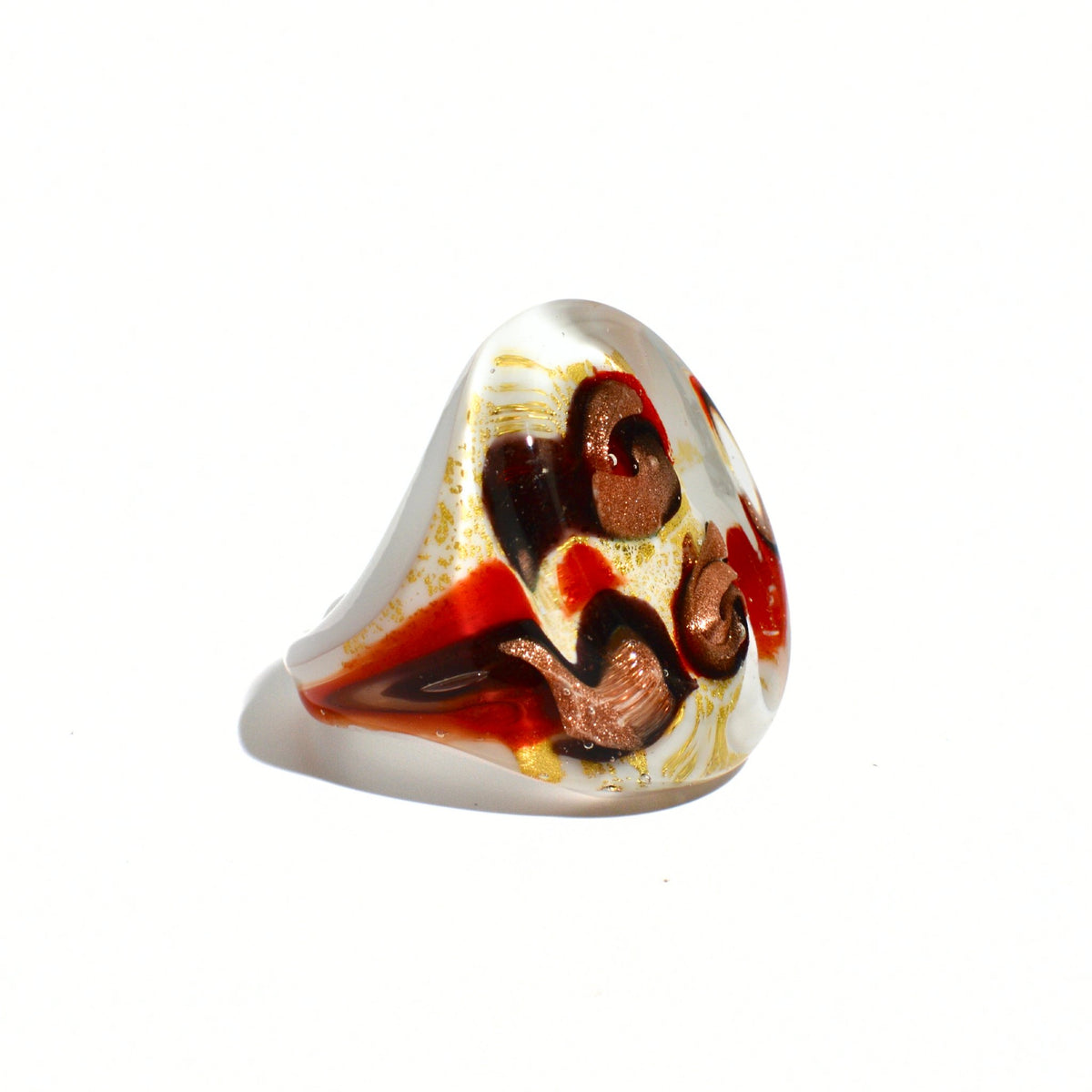 Venice Glass Statement Rings, Handcrafted In Italy