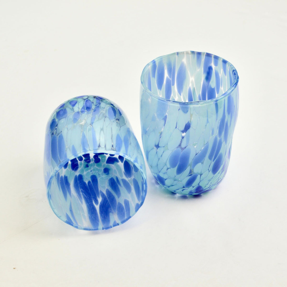 Viva Murano Glass Tumblers, Set of 2, Made in Italy
