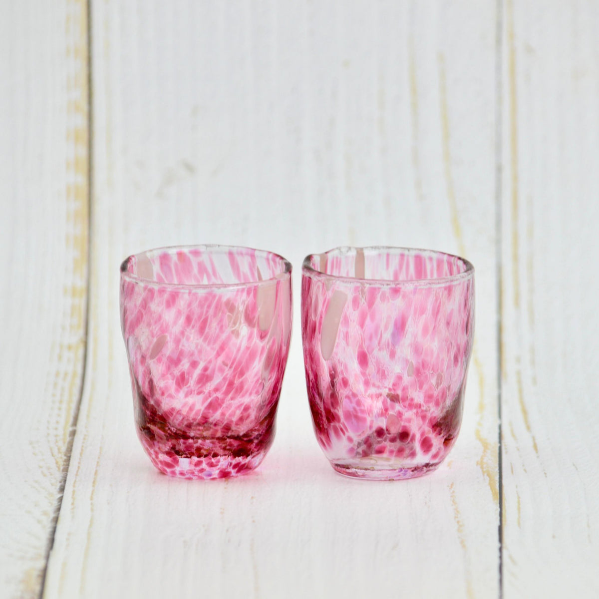 Murano Glass Viva Shot Glasses, Set of 2, Made in Italy