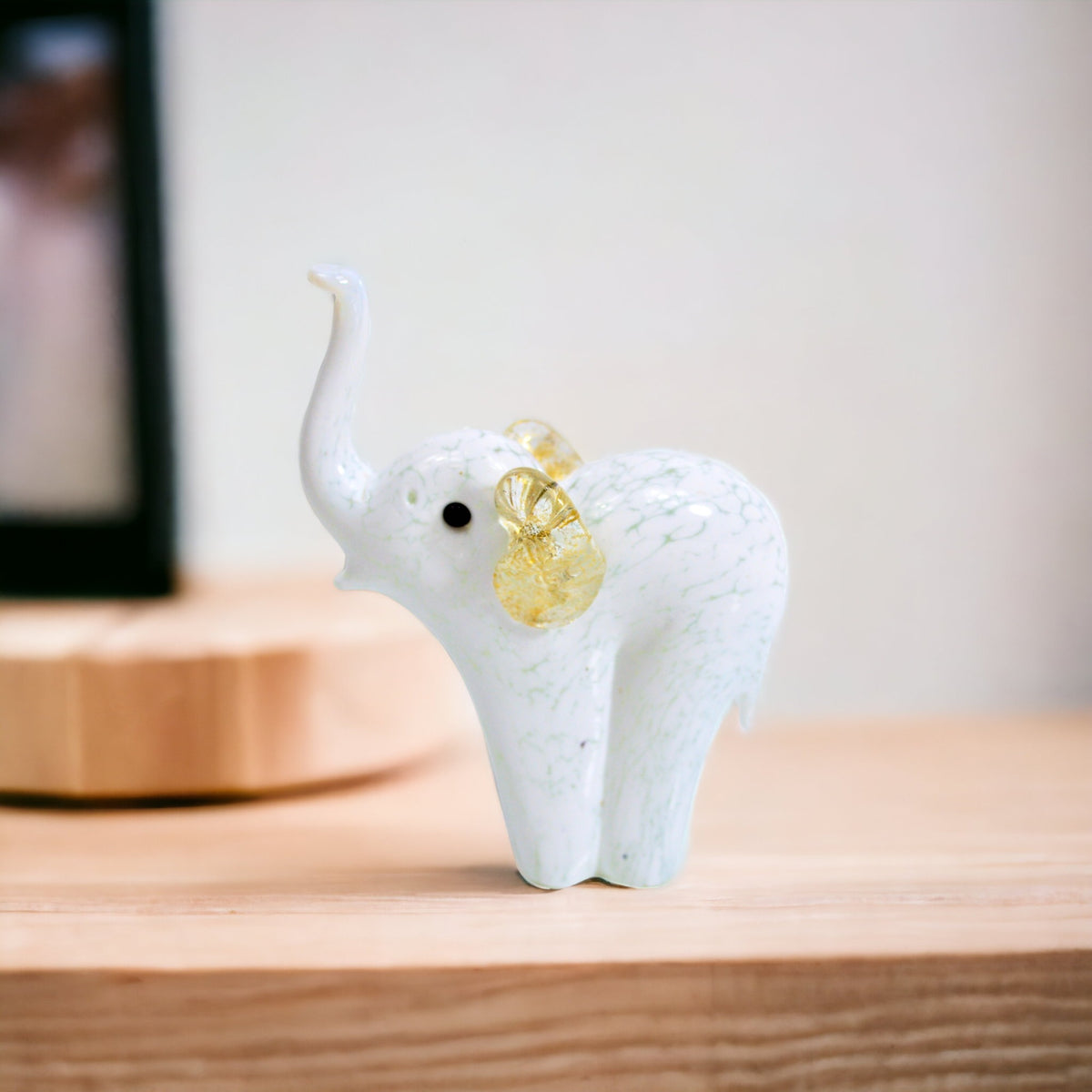 Murano Glass Elephant Figurine, Millefiori, 24karat gold, Made in Italy - My Italian Decor