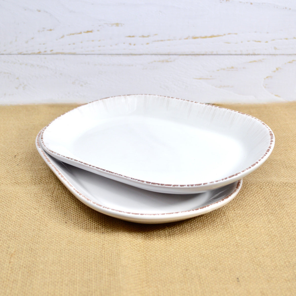 Tuscan Ceramic Oval Plates, Set of 2, Made in Italy - My Italian Decor