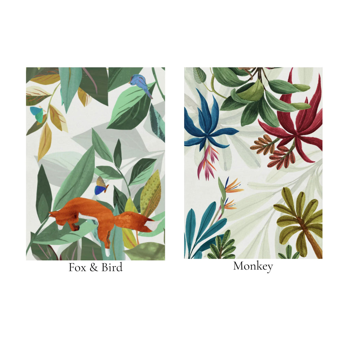 Wildlife Table Runner, 100% Cotton, Made in Italy