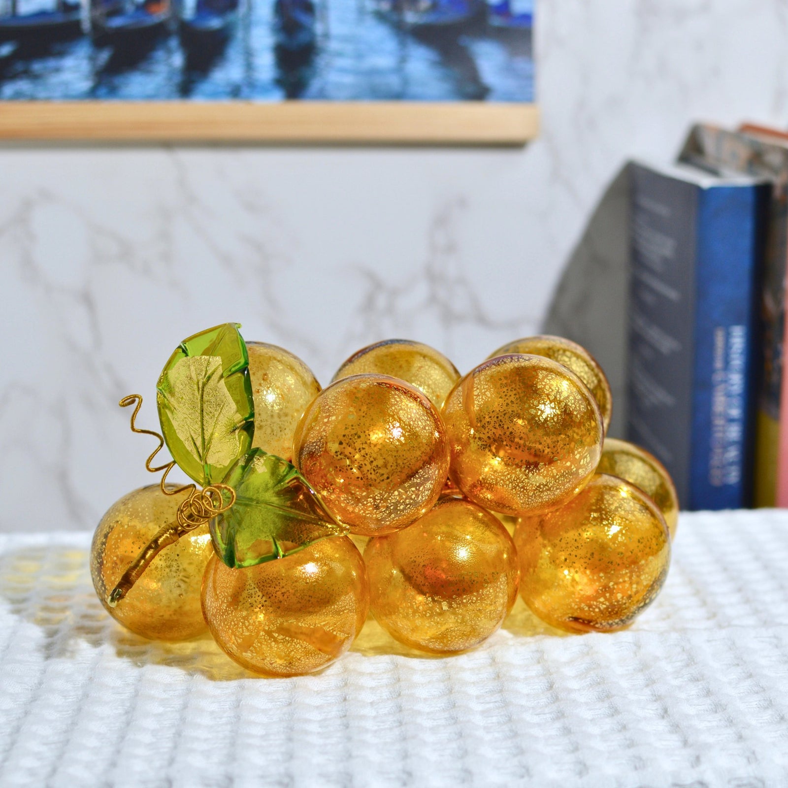 Murano Blown Glass Grape Cluster, X-Large, Mid-Century Modern Vintage Style - My Italian Decor