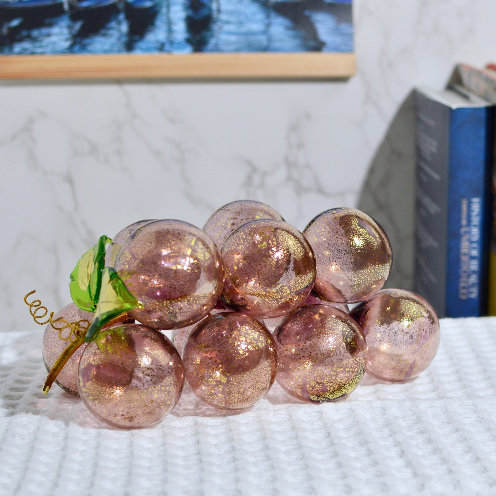 Murano Blown Glass Grape Cluster, X-Large, Mid-Century Modern Vintage Style - My Italian Decor